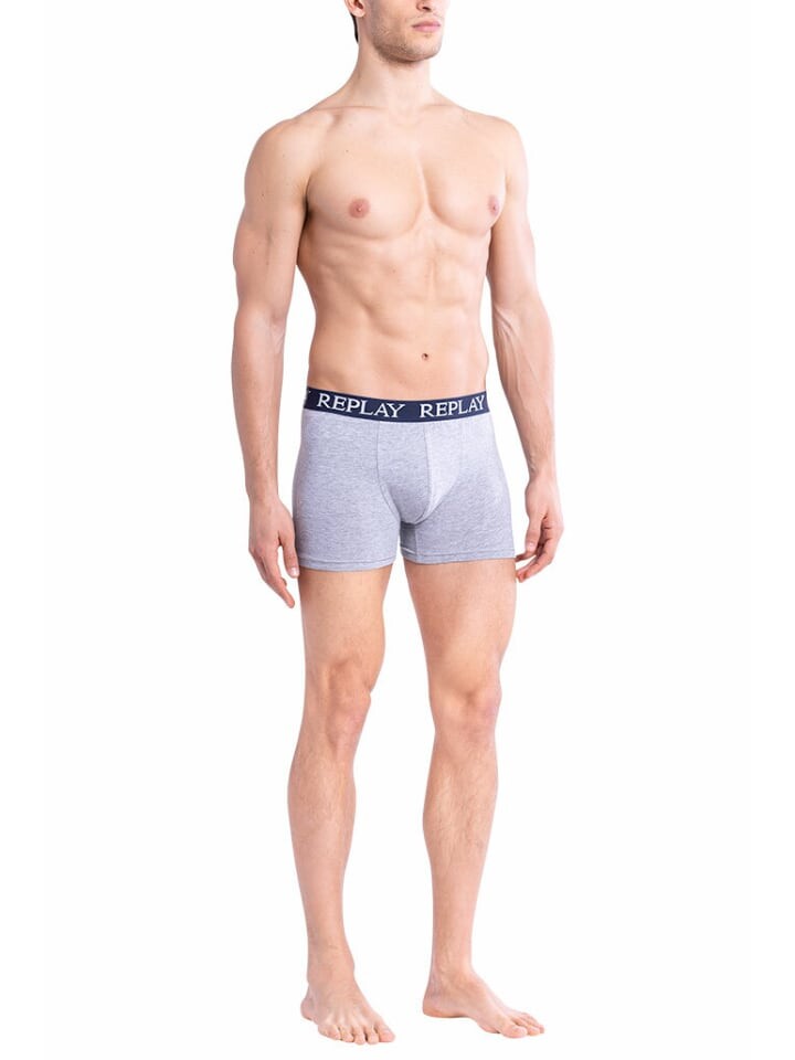 Боксеры Replay Trunk Style 01/C Basic Cuff Logo im 2er Pack, цвет grey indigo
Боксеры Replay Trunk Style 01/C Basic Cuff Logo im 2er Pack, цвет grey indigo