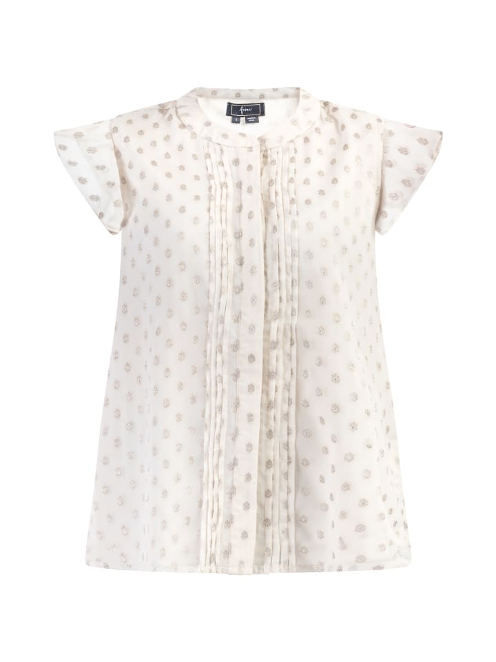 Женская блузка-рубашка с воланами на рукавах, бежевого цвета с золотыми точками faina
Женская блузка-рубашка с воланами на рукавах, бежевого цвета с золотыми точками faina