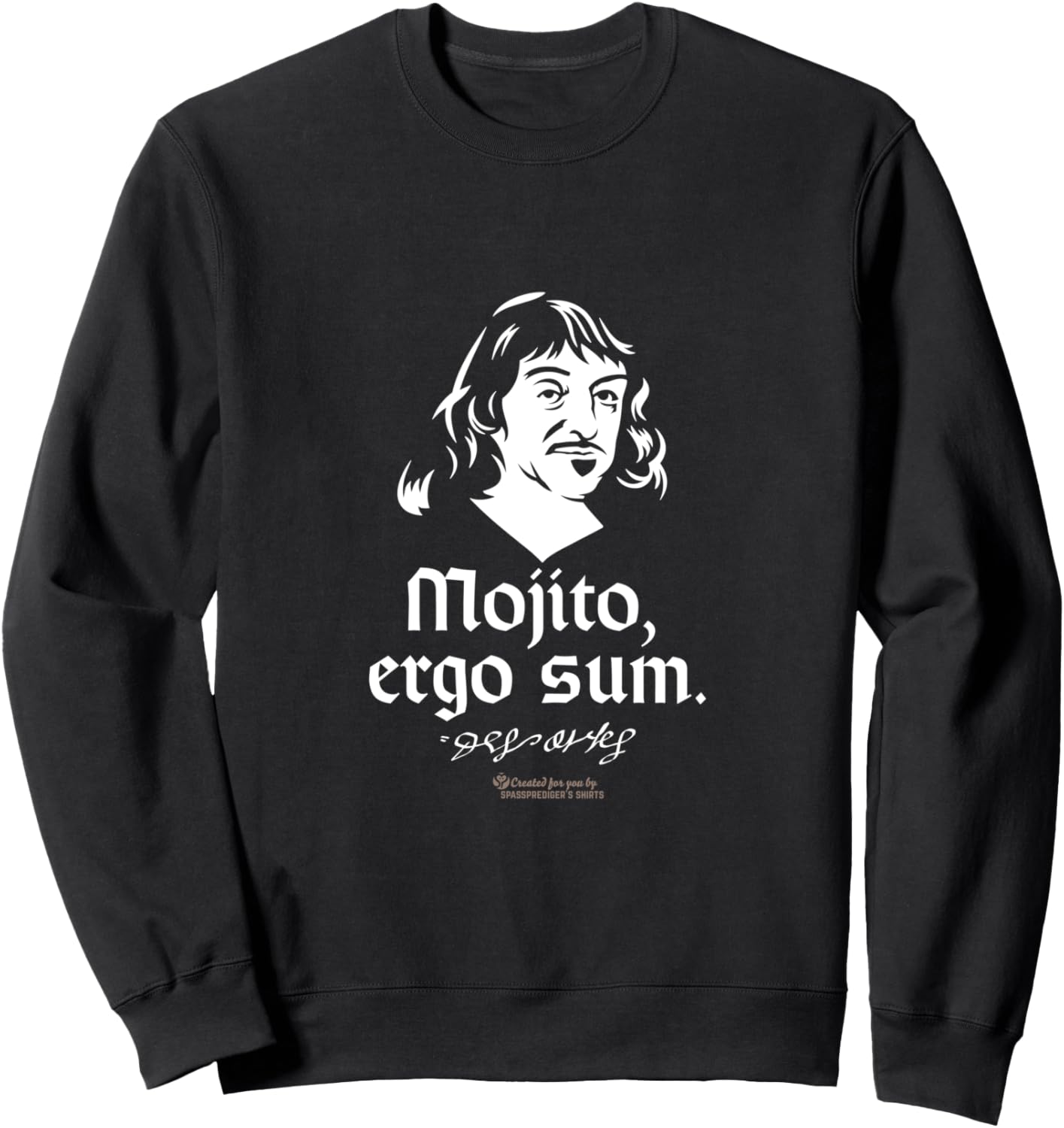 Цитаты Декарта о мохито, Ergo Sum - для людей с чувством юмора. Толстовка с изображением Декарта Funny Descartes & Other Philosopher Designs, черный
Цитаты Декарта о мохито, Ergo Sum - для людей с чувством юмора. Толстовка с изображением Декарта Funny Descartes & Other Philosopher Designs, черный