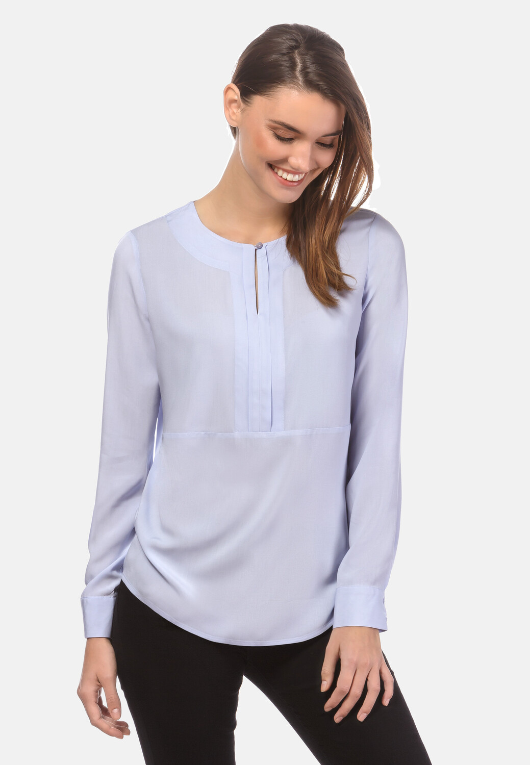 Блуза Vincenzo Boretti gerade geschnitten, цвет eisblau 
Блуза Vincenzo Boretti gerade geschnitten, цвет eisblau