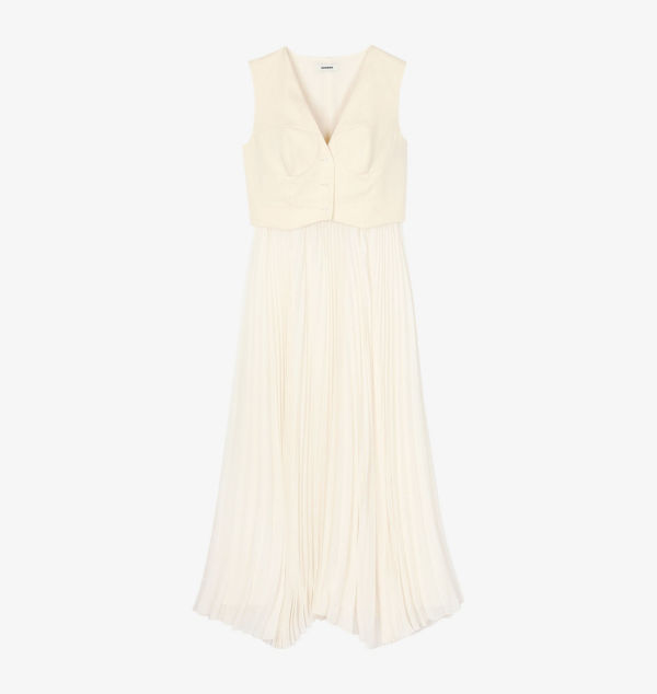 Платье макси с V-образным вырезом и плиссированной юбкой Sandro, цвет naturels
Платье макси с V-образным вырезом и плиссированной юбкой Sandro, цвет naturels
