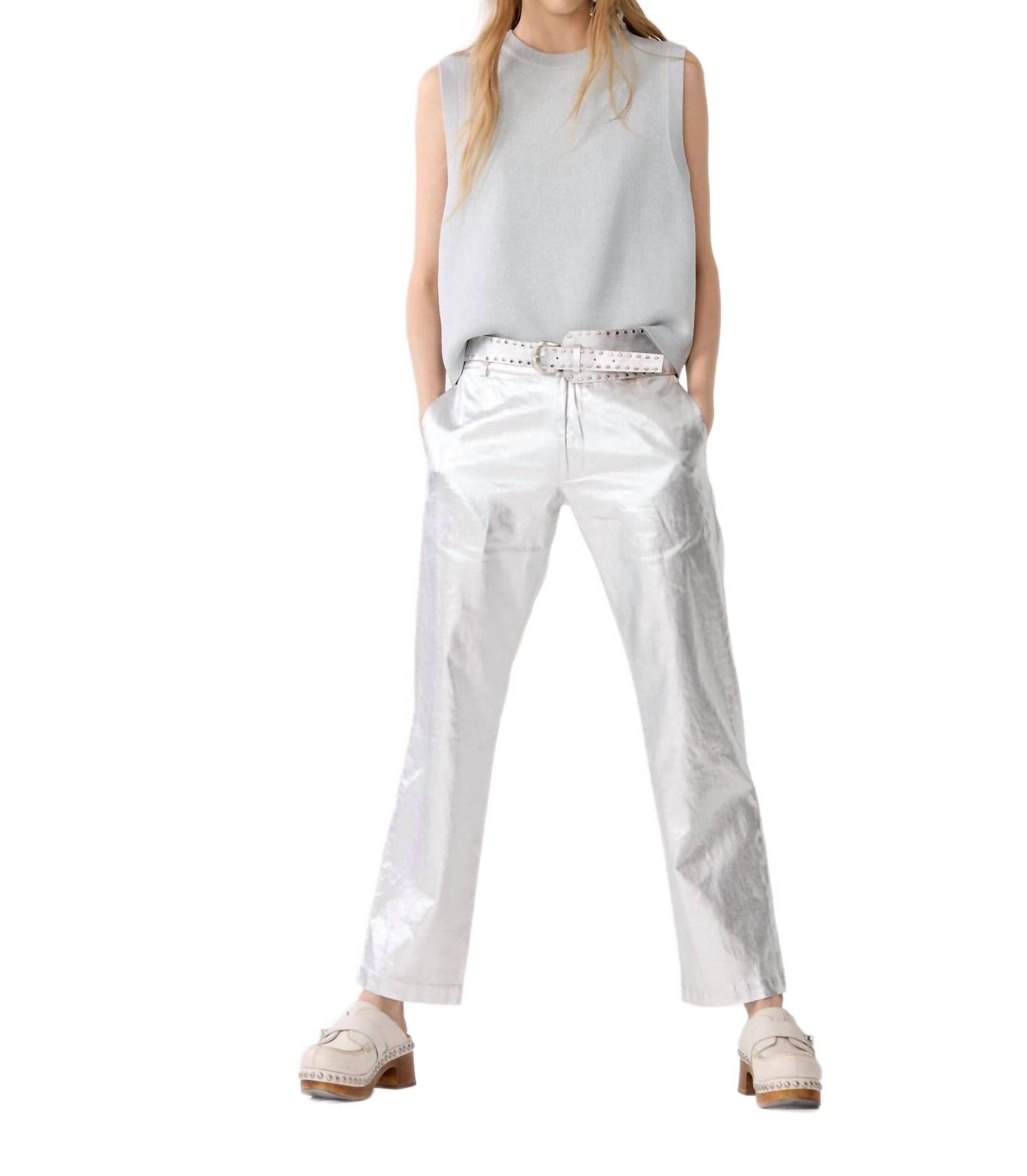 Астро металлические джинсы в серебре Lanthropy
Астро металлические джинсы в серебре Lanthropy