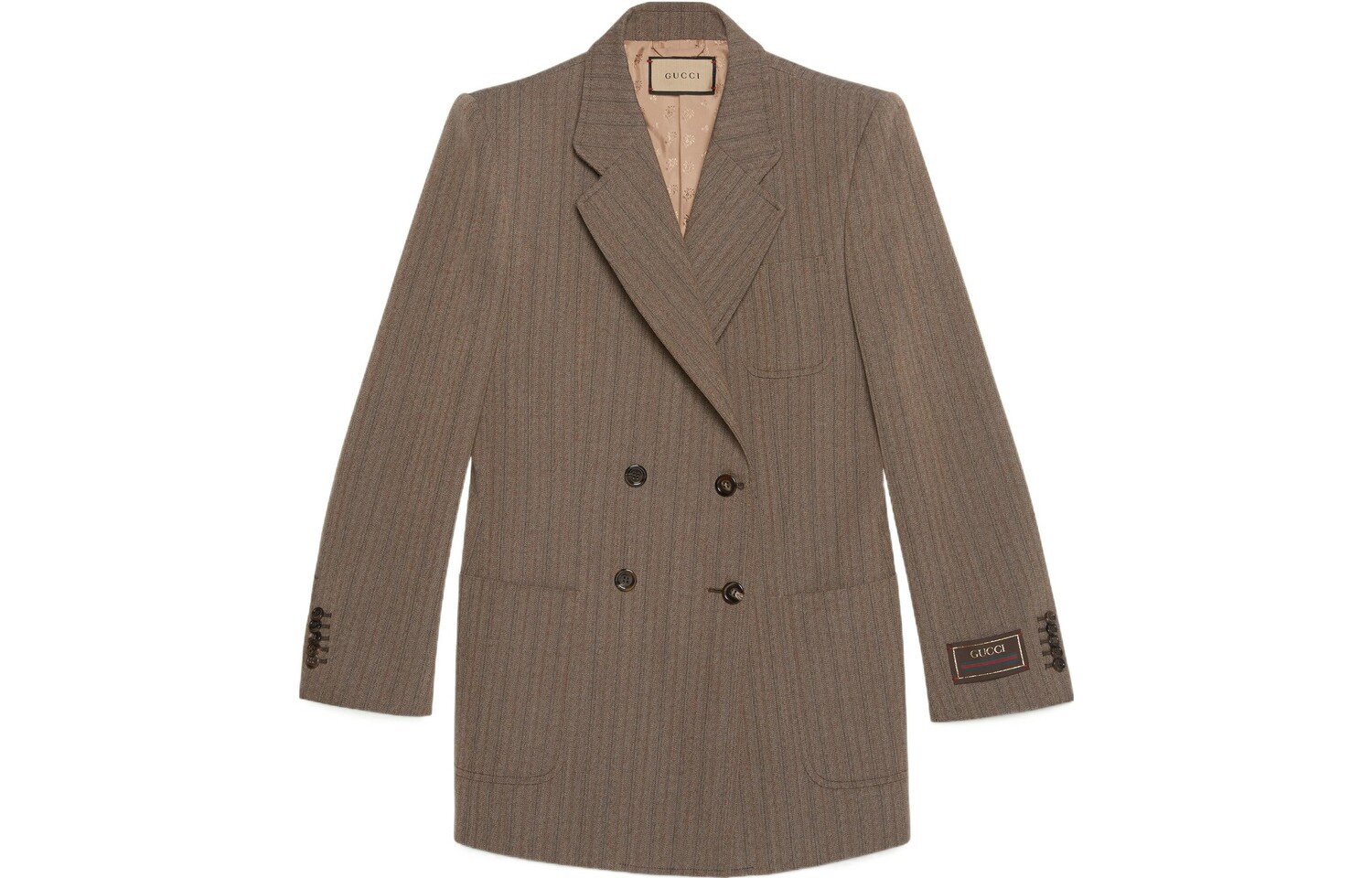 Пиджак женский Gucci Double-breasted, коричневый
Пиджак женский Gucci Double-breasted, коричневый