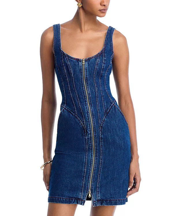 Платье-Корсаж Jaxyn на молнии L'Agence, синий
Платье-Корсаж Jaxyn на молнии L'Agence, синий