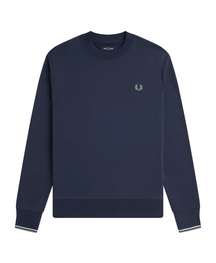 Классическая хлопковая толстовка с вышивкой в виде лавровых венков. Fred Perry, синий
Классическая хлопковая толстовка с вышивкой в виде лавровых венков. Fred Perry, синий