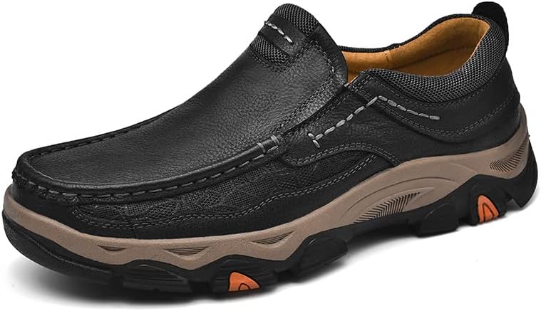 Мужские кожаные теплые повседневные ботинки на шнуровке средней высоты, уличная мягкая подошва, противоскользящие, дышащие, удобные повседневные ходовые туфли Elshtide, черный
Мужские кожаные теплые повседневные ботинки на шнуровке средней высоты, уличная мягкая подошва, противоскользящие, дышащие, удобные повседневные ходовые туфли Elshtide, черный