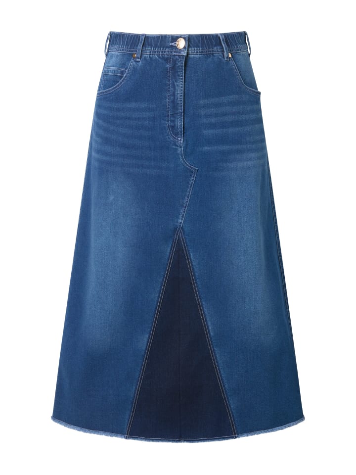 Юбка до колена Ulla Popken, синий деним
Юбка до колена Ulla Popken, синий деним