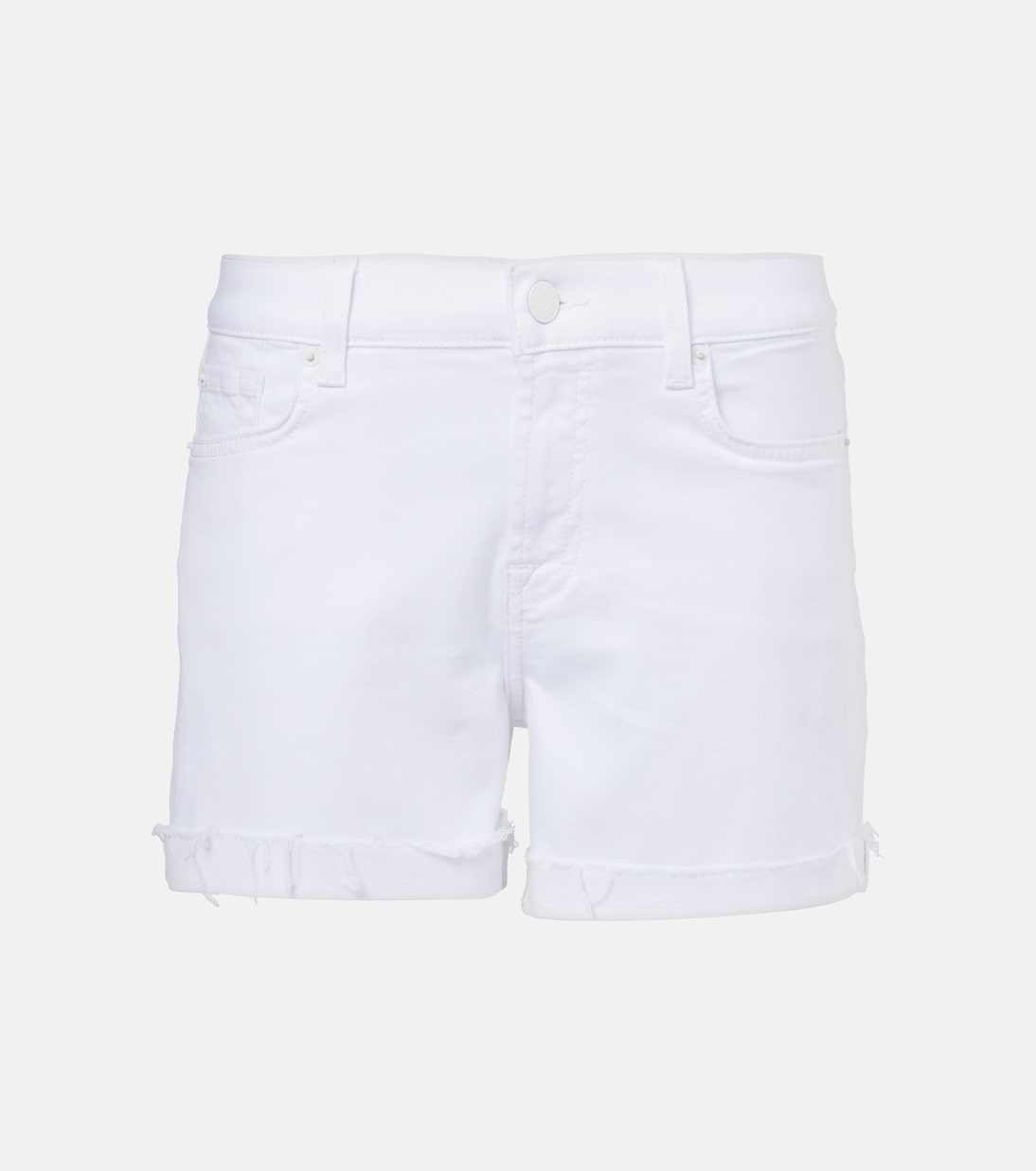 Джинсовые шорты со средней посадкой и потертостями 7 For All Mankind, Swan
Джинсовые шорты со средней посадкой и потертостями 7 For All Mankind, Swan