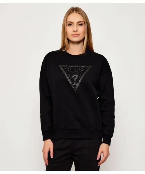 Толстовка Regular fit Guess Jeans, черный 
Толстовка Regular fit Guess Jeans, черный