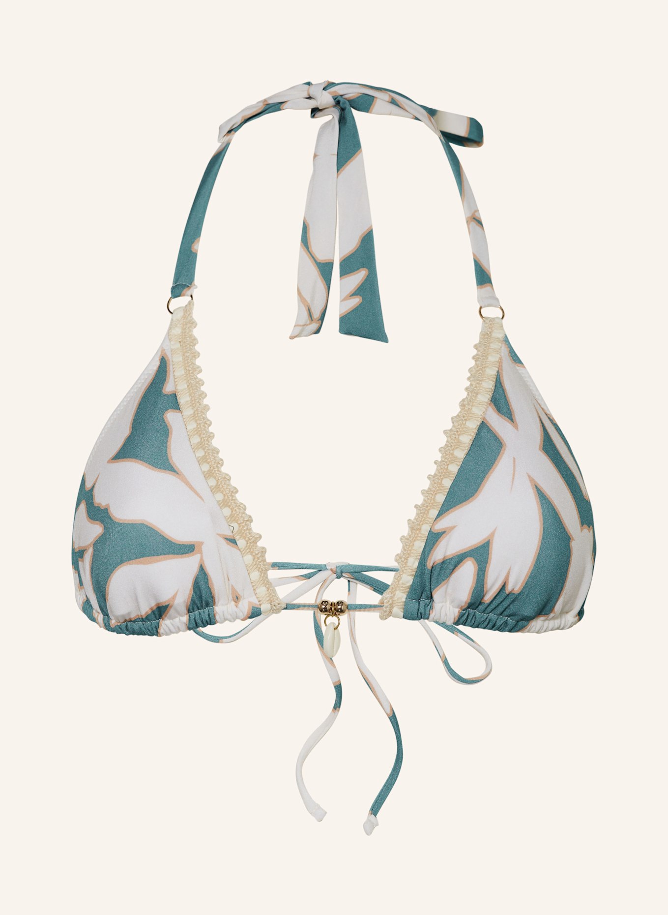 Треугольный бикини-топ с цветочным абстрактным рисунком Watercult, мультиколор
Треугольный бикини-топ с цветочным абстрактным рисунком Watercult, мультиколор