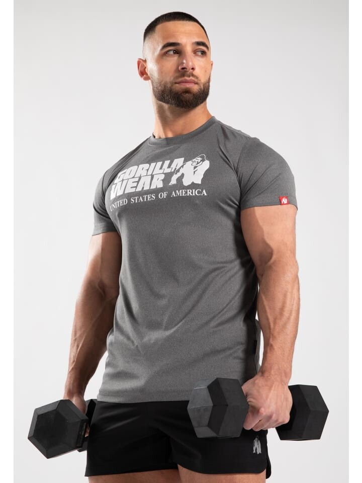 Функциональная рубашка Gorilla Wear Klassisches Trainings-T-Shirt - Grau meliert
Функциональная рубашка Gorilla Wear Klassisches Trainings-T-Shirt - Grau meliert