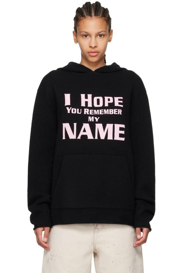 Худи "I hope you remember my name" We11Done, черный
Худи "I hope you remember my name" We11Done, черный