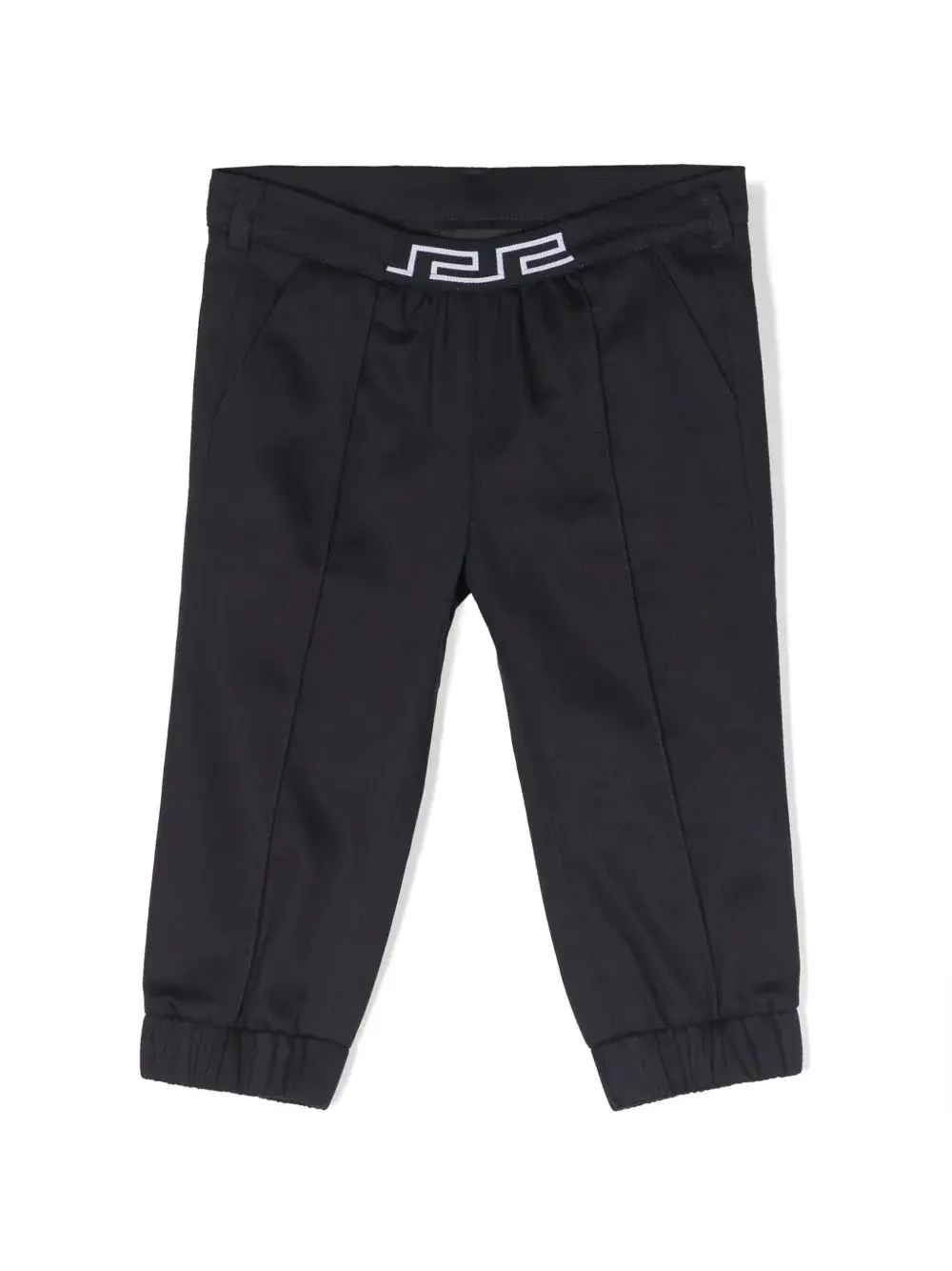 Твиловые брюки с отделкой Greca Versace Kids, синий
Твиловые брюки с отделкой Greca Versace Kids, синий