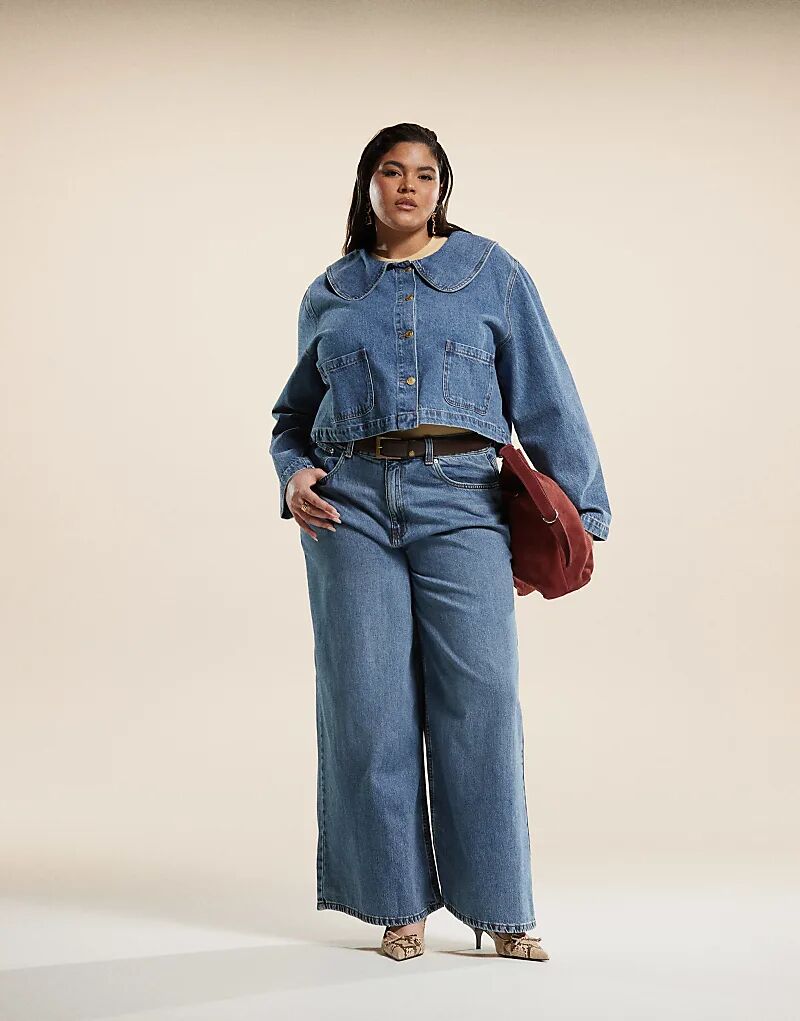 Джинсовая куртка ASOS DESIGN Curve с закругленными лацканами в средне-синем цвете — часть комплекта
Джинсовая куртка ASOS DESIGN Curve с закругленными лацканами в средне-синем цвете — часть комплекта
