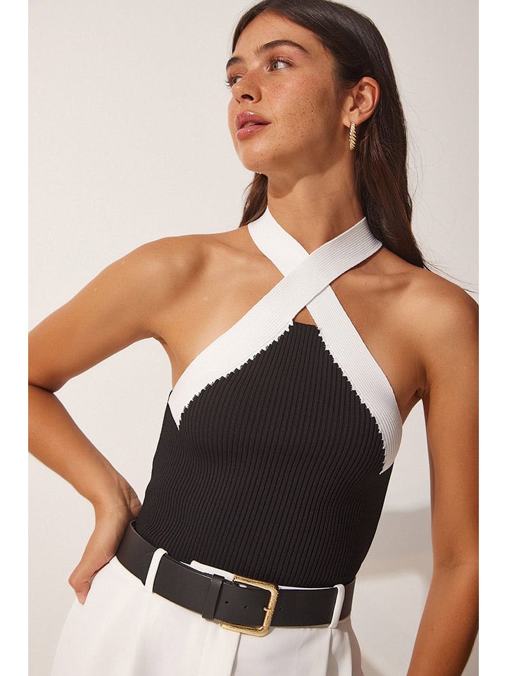 Топ Happiness Istanbul, черный/белый 
Топ Happiness Istanbul, черный/белый