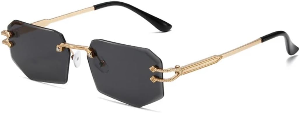 Солнцезащитные очки с защитой UV400 | Маленькая безободковая оправа, цветные линзы | Для женщин и мужчин, для занятий спортом на открытом воздухе и вождения DSVIGF, Gold-black
Солнцезащитные очки с защитой UV400 | Маленькая безободковая оправа, цветные линзы | Для женщин и мужчин, для занятий спортом на открытом воздухе и вождения DSVIGF, Gold-black