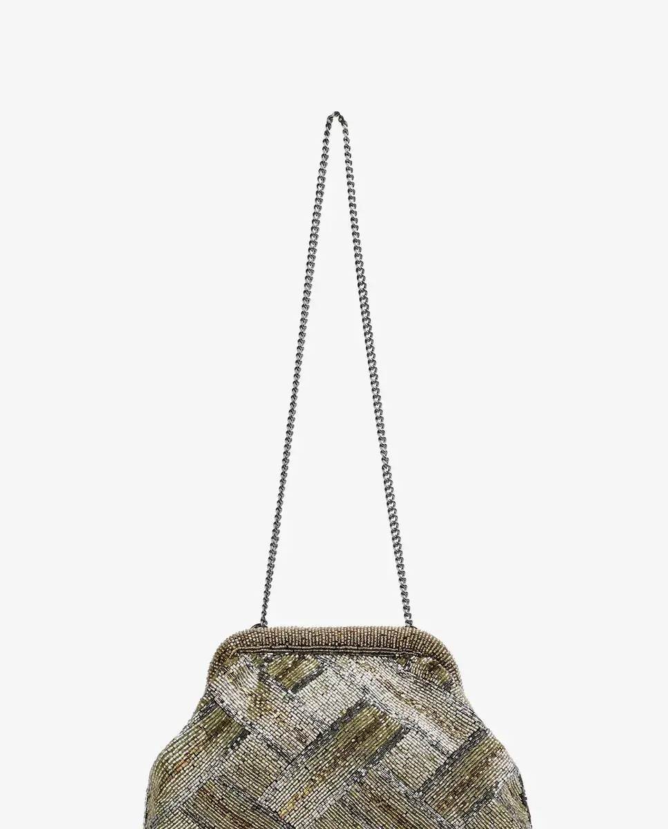 Женская сумка с бисером и геометрическим узором Scalpers, золотой
Женская сумка с бисером и геометрическим узором Scalpers, золотой