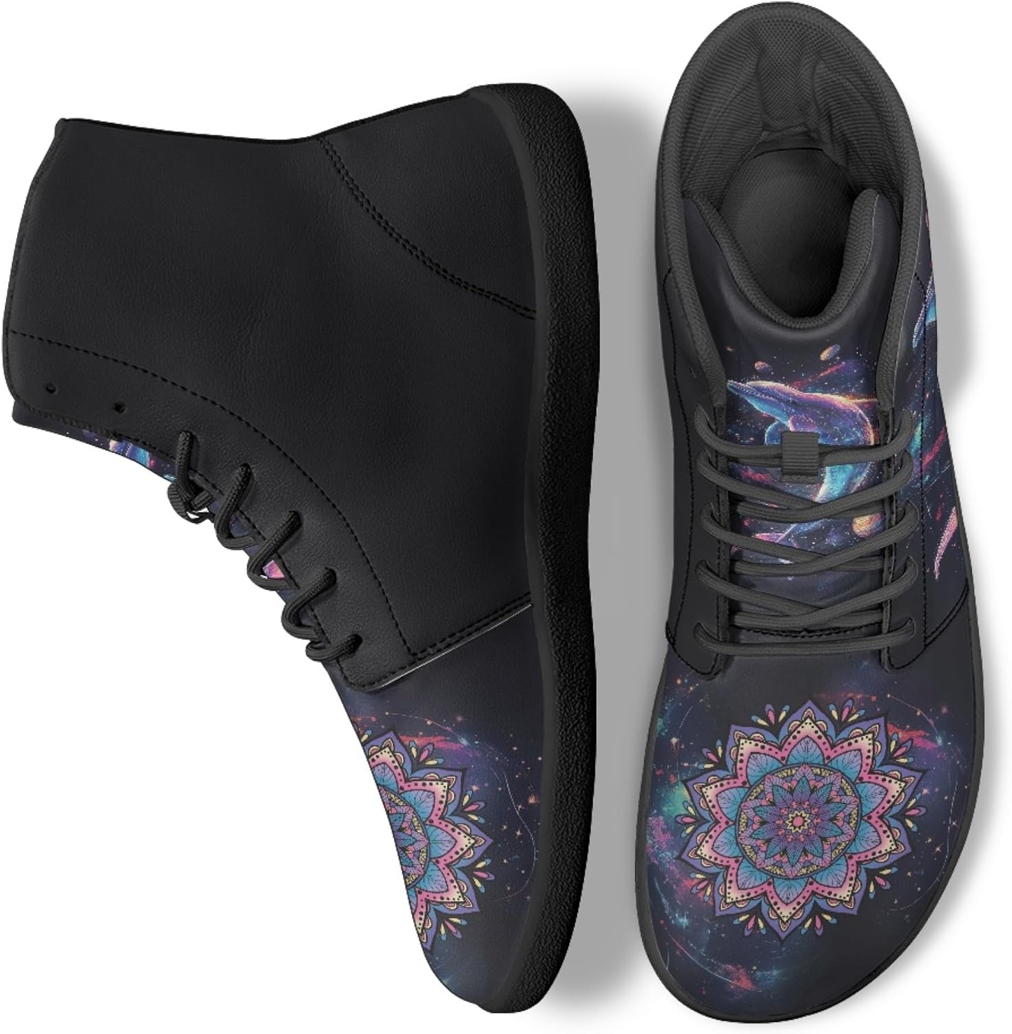 Кроссовки унисекс Бохо с принтом мандалы, босоножки с высоким верхом из PU-кожи для улицы Arleeorkee, Dolphin Mandala
Кроссовки унисекс Бохо с принтом мандалы, босоножки с высоким верхом из PU-кожи для улицы Arleeorkee, Dolphin Mandala