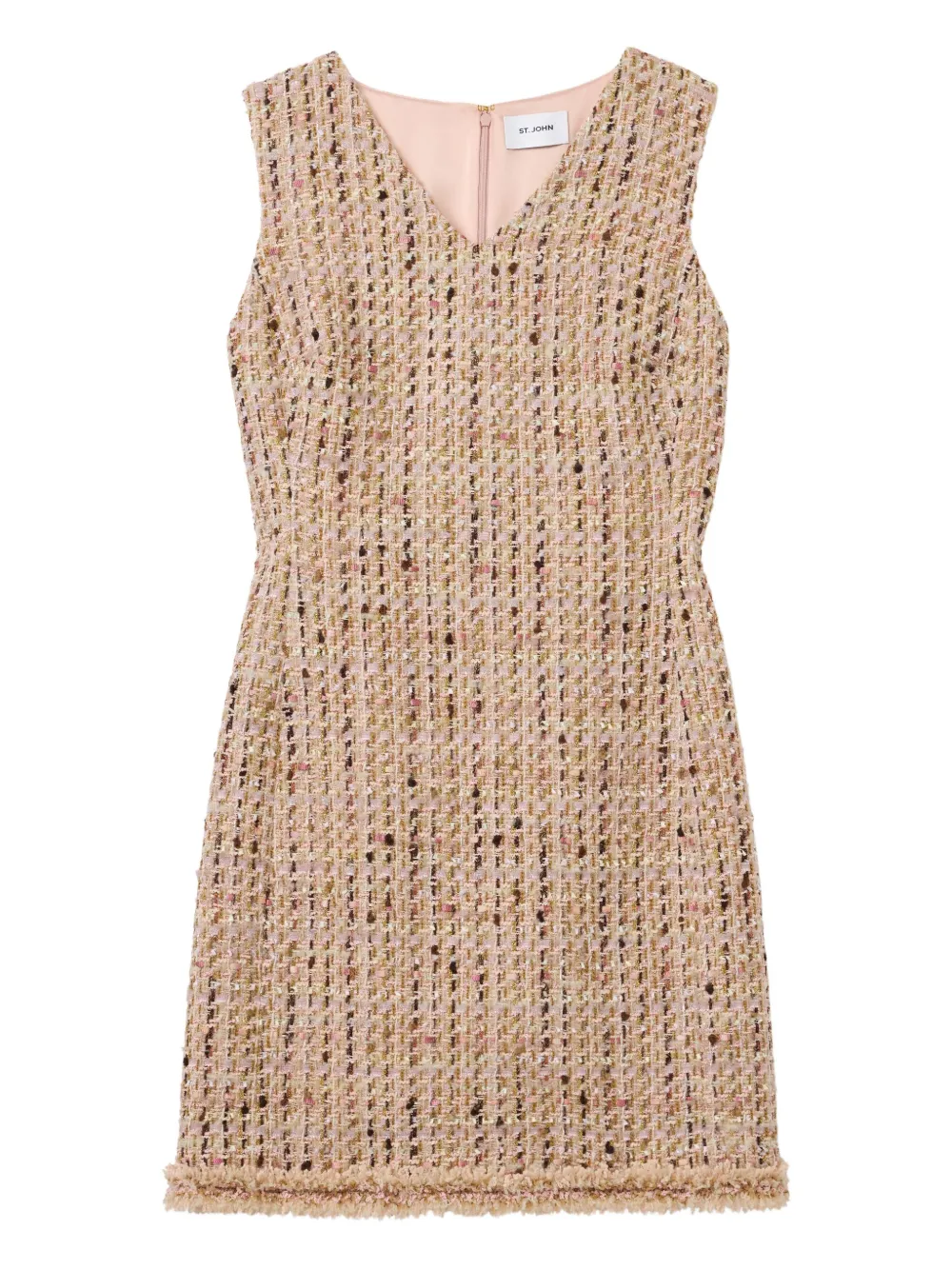 Твидовое платье с оборками St. John, нейтральный
Твидовое платье с оборками St. John, нейтральный