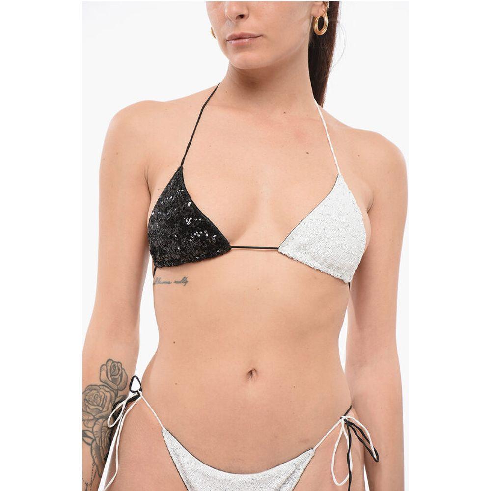 Двухцветный комплект бикини с пайетками Oséree, Black and White
Двухцветный комплект бикини с пайетками Oséree, Black and White
