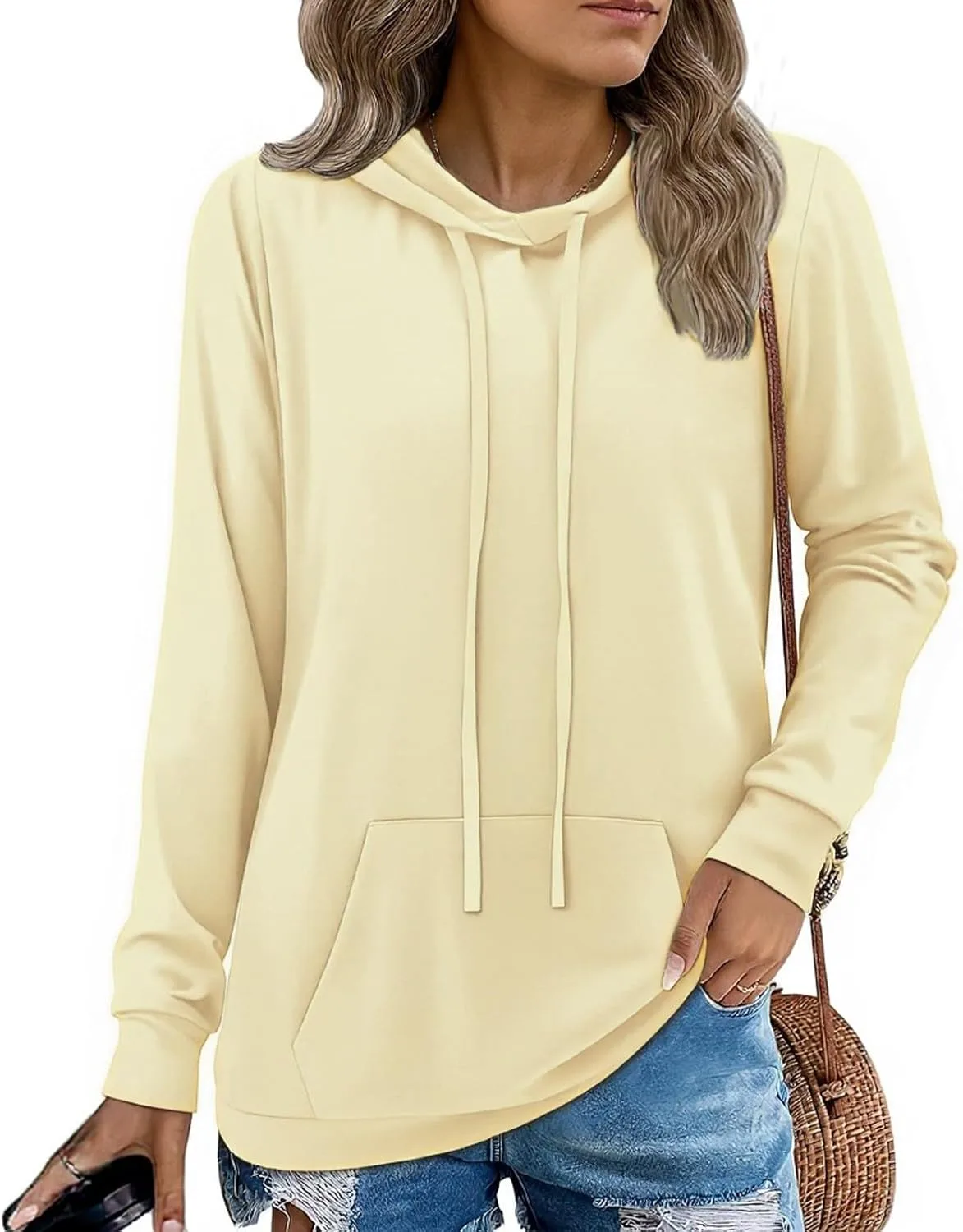 FQZWONG женский пуловер с капюшоном, модный свободный худи с длинными рукавами и карманами
FQZWONG женский пуловер с капюшоном, модный свободный худи с длинными рукавами и карманами