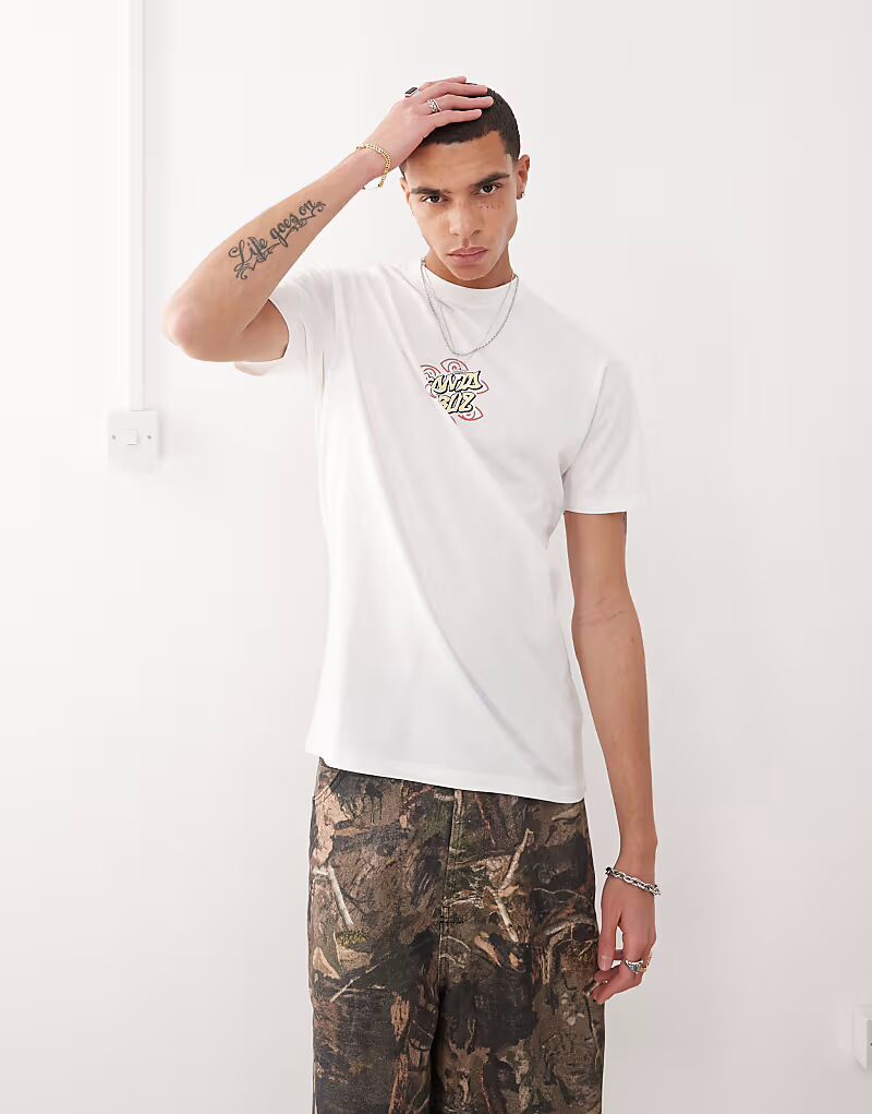 Футболка с принтом логотипа Santa Cruz dot eye на спине белого цвета
Футболка с принтом логотипа Santa Cruz dot eye на спине белого цвета