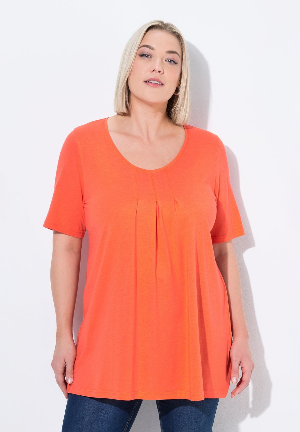 Базовая футболка Ulla Popken, коралловый
Базовая футболка Ulla Popken, коралловый