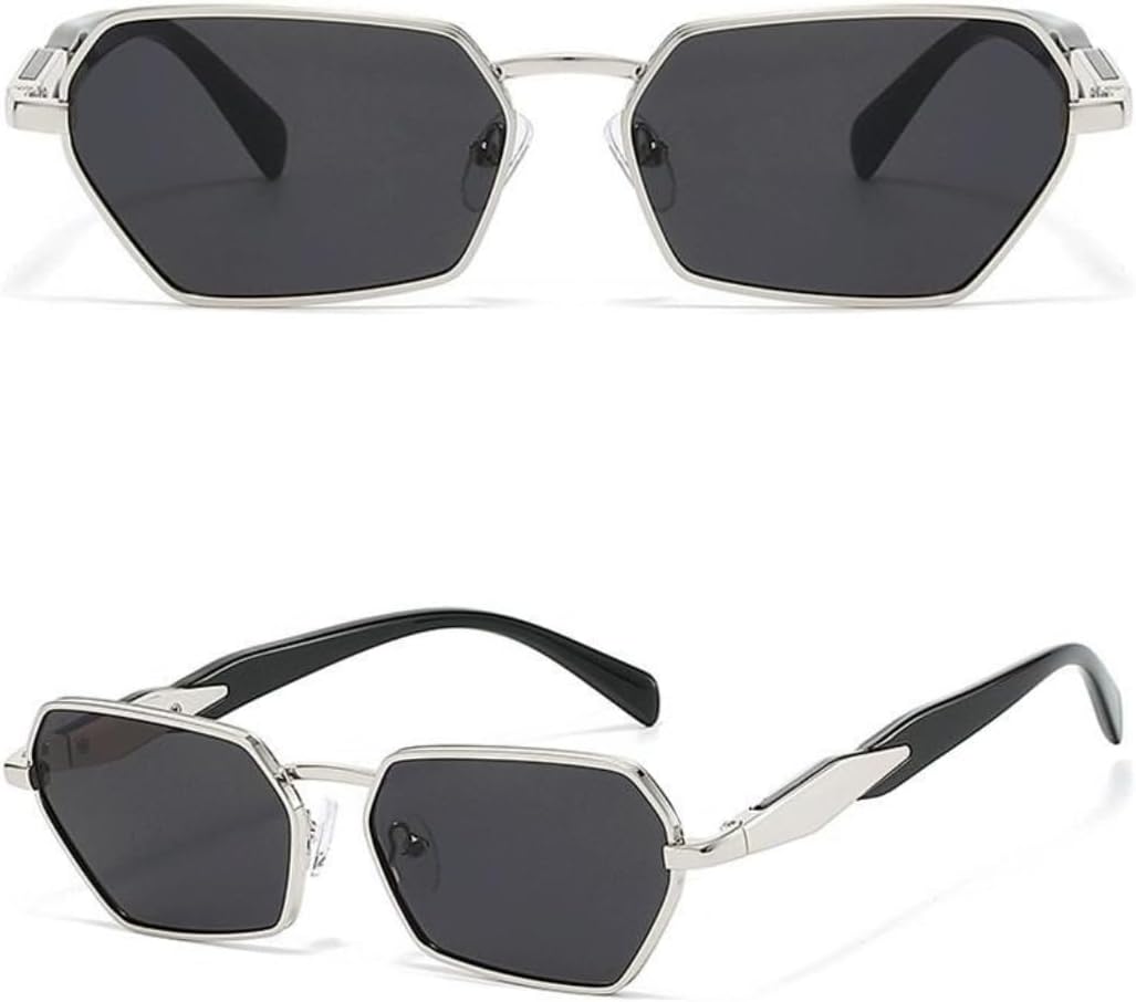 Модные солнцезащитные очки в металлической многоугольной оправе, маленькие, для женщин и мужчин, с изысканным стилем, подчеркивающим индивидуальность, в стиле ретро и повседневном дизайне TVTBBVV, 3
Модные солнцезащитные очки в металлической многоугольной оправе, маленькие, для женщин и мужчин, с изысканным стилем, подчеркивающим индивидуальность, в стиле ретро и повседневном дизайне TVTBBVV, 3