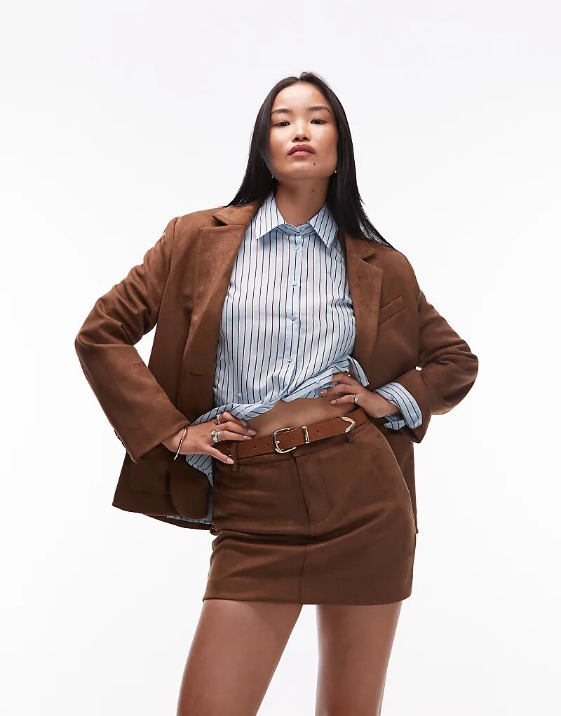 Мини-юбка из искусственной замши 4th & Reckless коричневого цвета
Мини-юбка из искусственной замши 4th & Reckless коричневого цвета