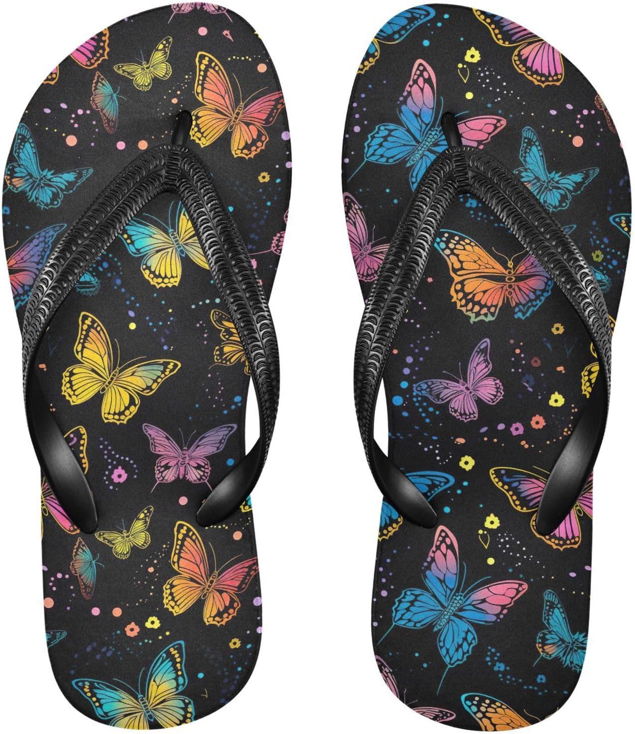 Сланцы SPRIPORT с радужными разноцветными бабочками для женщин и мужчин, удобные повседневные шлепанцы с мягкой стелькой и противоскользящей резиновой подошвой, плоские сандалии для прогулок, пляжа и лета
Сланцы SPRIPORT с радужными разноцветными бабочками для женщин и мужчин, удобные повседневные шлепанцы с мягкой стелькой и противоскользящей резиновой подошвой, плоские сандалии для прогулок, пляжа и лета