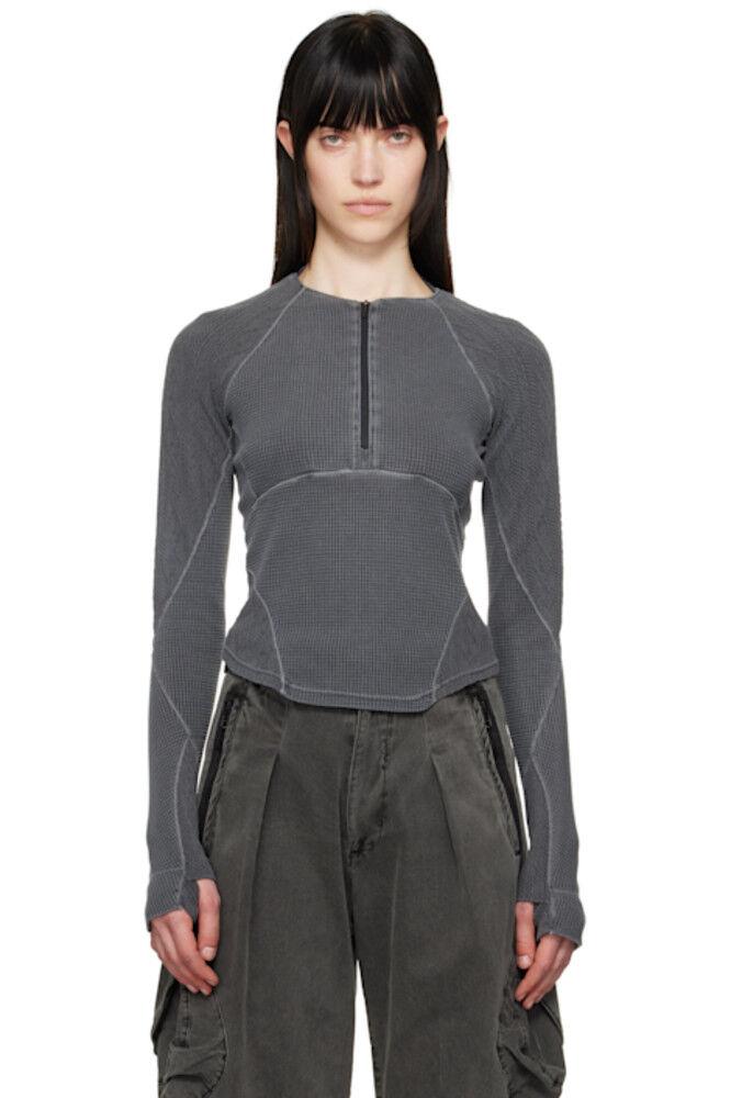 Серая толстовка реглан с полумолнией HYEIN SEO
Серая толстовка реглан с полумолнией HYEIN SEO