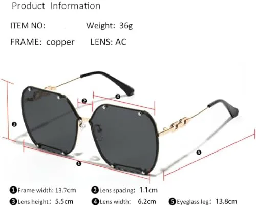 Солнцезащитные очки в крупной квадратной оправе для женщин и мужчин, модные панк-очки с цепочкой и заклепками, солнцезащитные очки UV400 MTZJH, Blue Yellow
Солнцезащитные очки в крупной квадратной оправе для женщин и мужчин, модные панк-очки с цепочкой и заклепками, солнцезащитные очки UV400 MTZJH, Blue Yellow