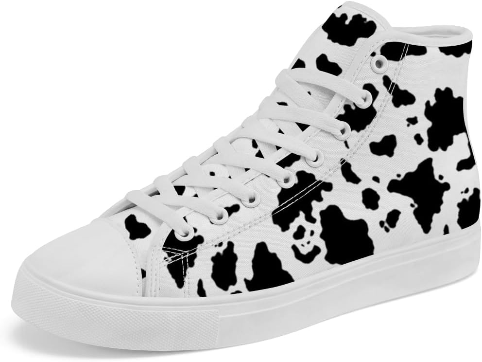 Кеды Chebing с высоким берцем для женщин и мужчин с принтом «корова», высокие кроссовки на шнуровке, повседневная обувь, белый
Кеды Chebing с высоким берцем для женщин и мужчин с принтом «корова», высокие кроссовки на шнуровке, повседневная обувь, белый