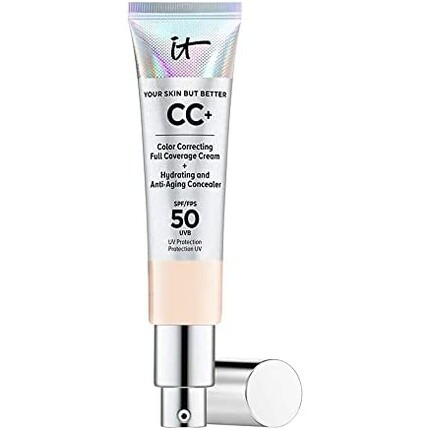 Крем Your Skin But Better Cc+ с SPF 50+, 32 мл, светлый бежевый, It Cosmetics
Крем Your Skin But Better Cc+ с SPF 50+, 32 мл, светлый бежевый, It Cosmetics