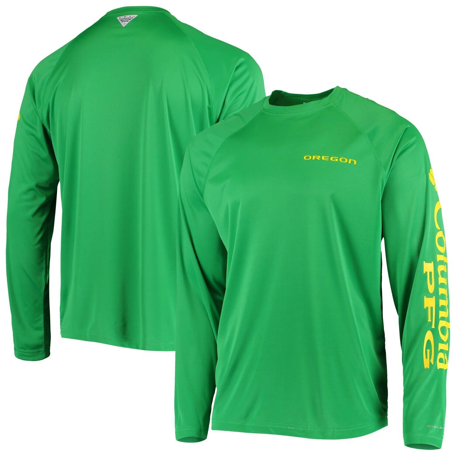 Мужская футболка Columbia PFG Green Oregon Ducks Terminal Tackle Omni-Shade с длинным рукавом
Мужская футболка Columbia PFG Green Oregon Ducks Terminal Tackle Omni-Shade с длинным рукавом