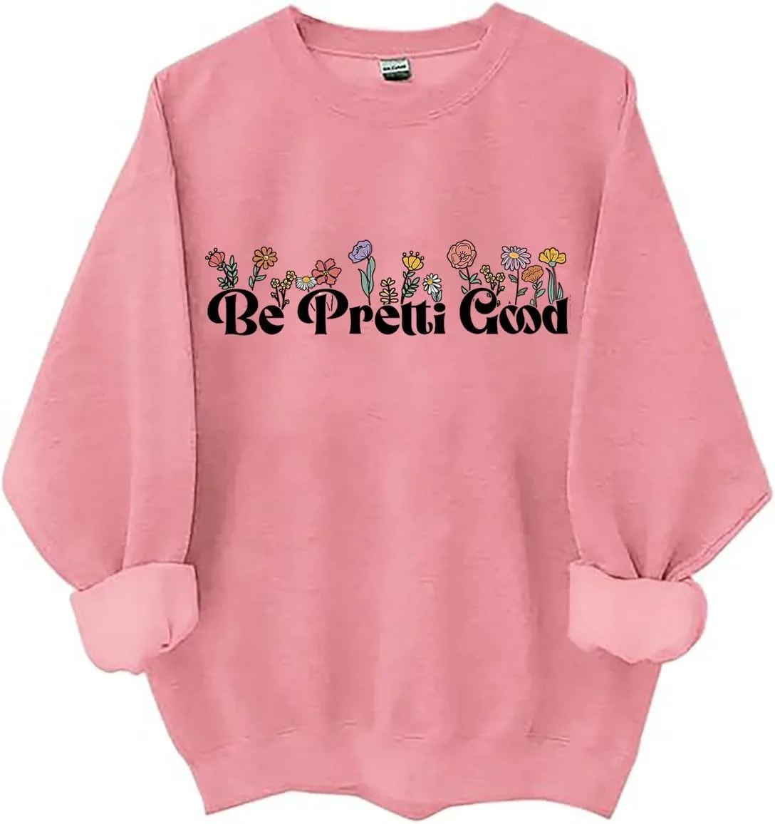 Свитшот Be Pretti Good с цветочным принтом Czbic
Свитшот Be Pretti Good с цветочным принтом Czbic