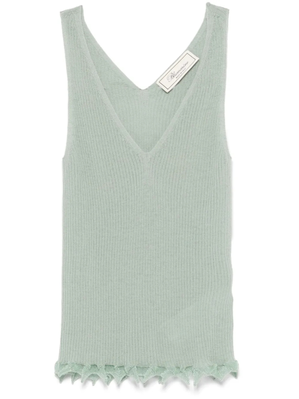 Blumarine топ с волнистым подолом, зеленый
Blumarine топ с волнистым подолом, зеленый