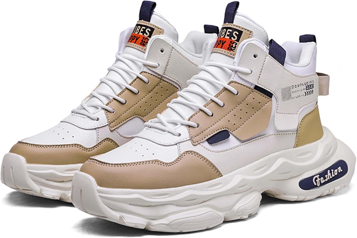 Мужские зимние повседневные спортивные кроссовки - модные повседневные кроссовки на шнуровке - стильные беговые кроссовки - удобные и дышащие обувь для улицы Dzbajrqm, белый/коричневый
Мужские зимние повседневные спортивные кроссовки - модные повседневные кроссовки на шнуровке - стильные беговые кроссовки - удобные и дышащие обувь для улицы Dzbajrqm, белый/коричневый