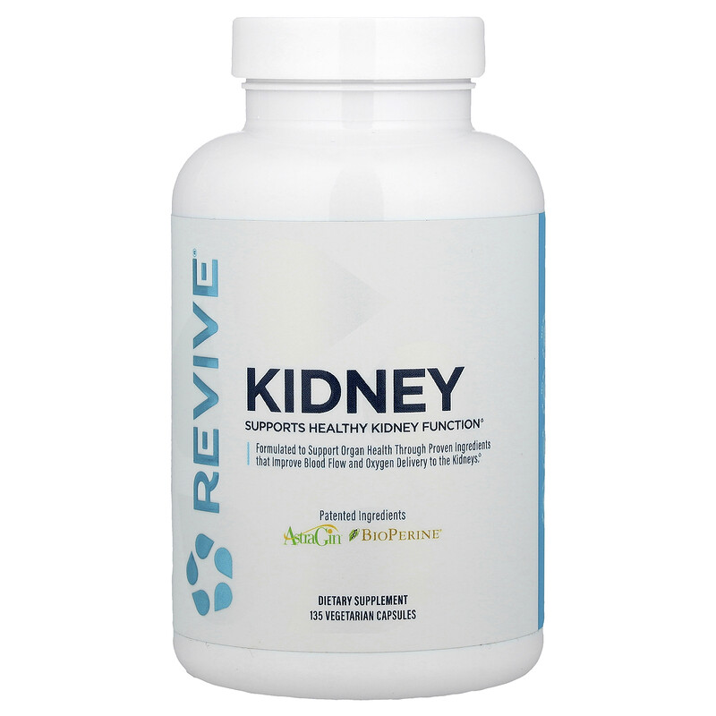 Revive, Kidney, 135 вегетарианских капсул
Revive, Kidney, 135 вегетарианских капсул