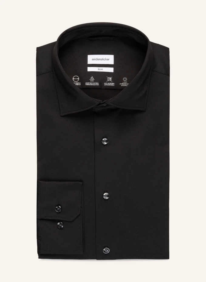 Рубашка узкого кроя Seidensticker, черный
Рубашка узкого кроя Seidensticker, черный