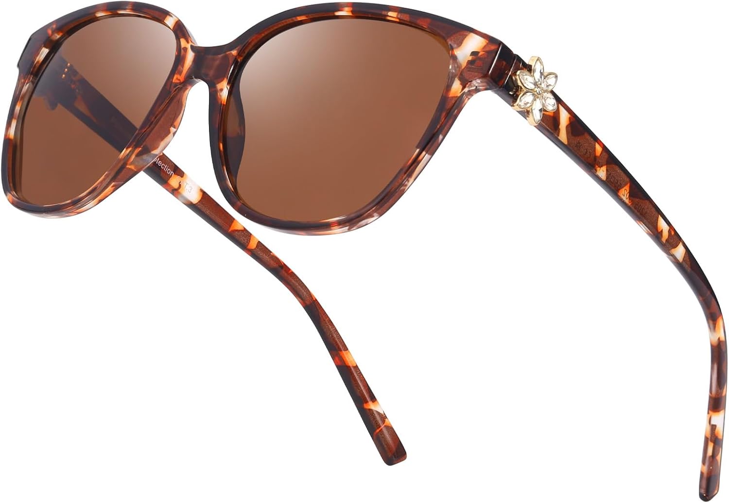 Женские поляризованные солнцезащитные очки LVIOE «Кошачий глаз»: модные классические ретро-очки с защитой от УФ-излучения UV400 для вождения, рыбалки LS1205, A2 Tortoise/Brown
Женские поляризованные солнцезащитные очки LVIOE «Кошачий глаз»: модные классические ретро-очки с защитой от УФ-излучения UV400 для вождения, рыбалки LS1205, A2 Tortoise/Brown