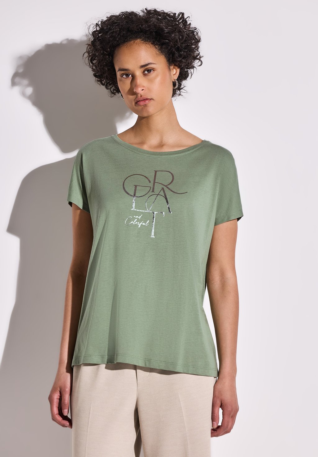 Футболка с принтом MIT FOLIEN WORDING Street One, цвет Grün
Футболка с принтом MIT FOLIEN WORDING Street One, цвет Grün