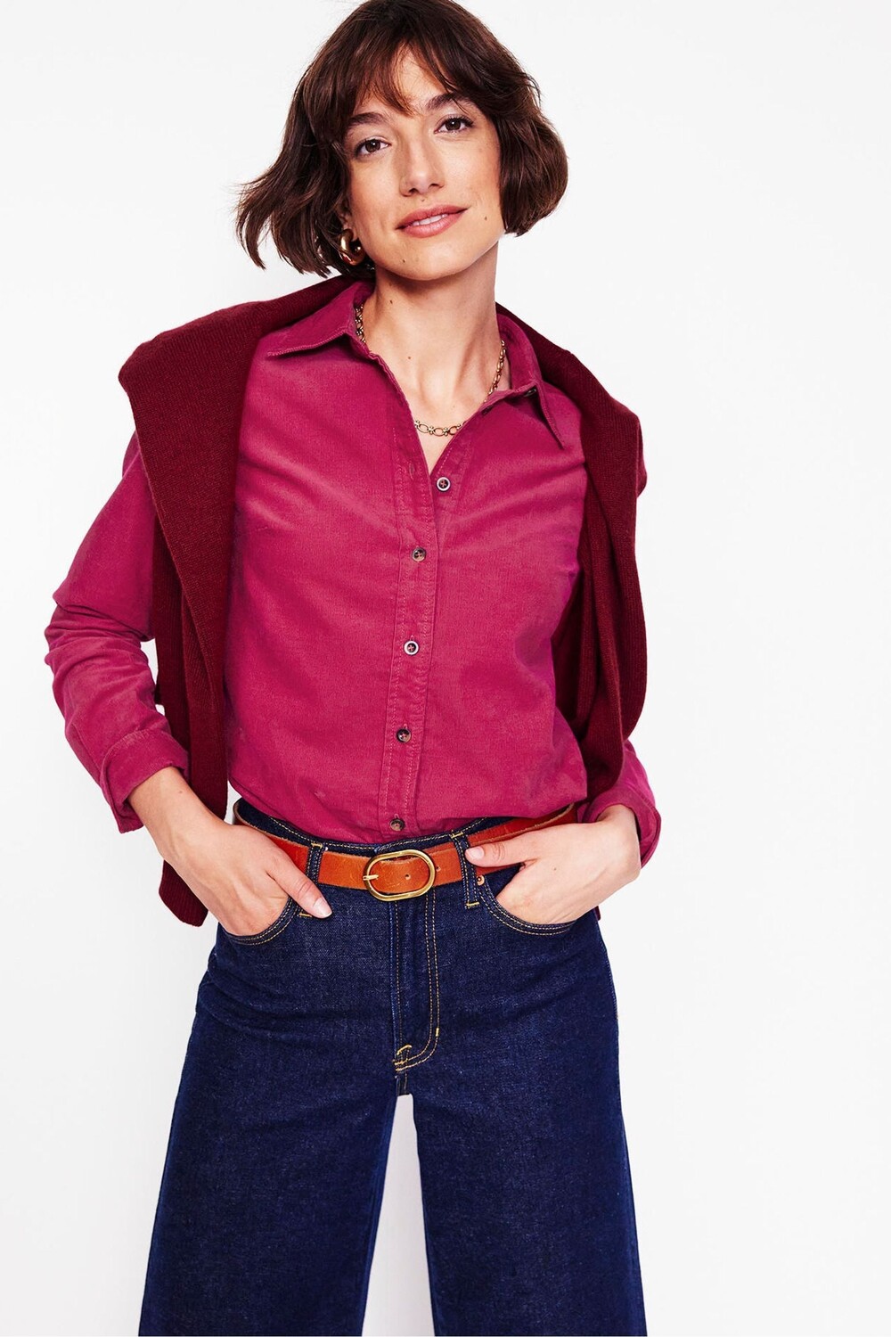 Рубашка вельветовая Сиена Boden, розовый
Рубашка вельветовая Сиена Boden, розовый