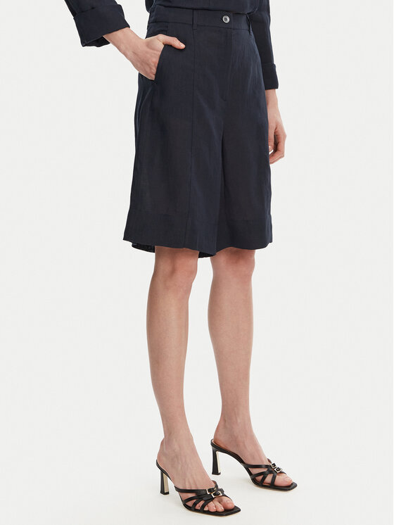 Шорты-Бермуды свободного кроя Pireo 2513141044 Marella, синий 
Шорты-Бермуды свободного кроя Pireo 2513141044 Marella, синий