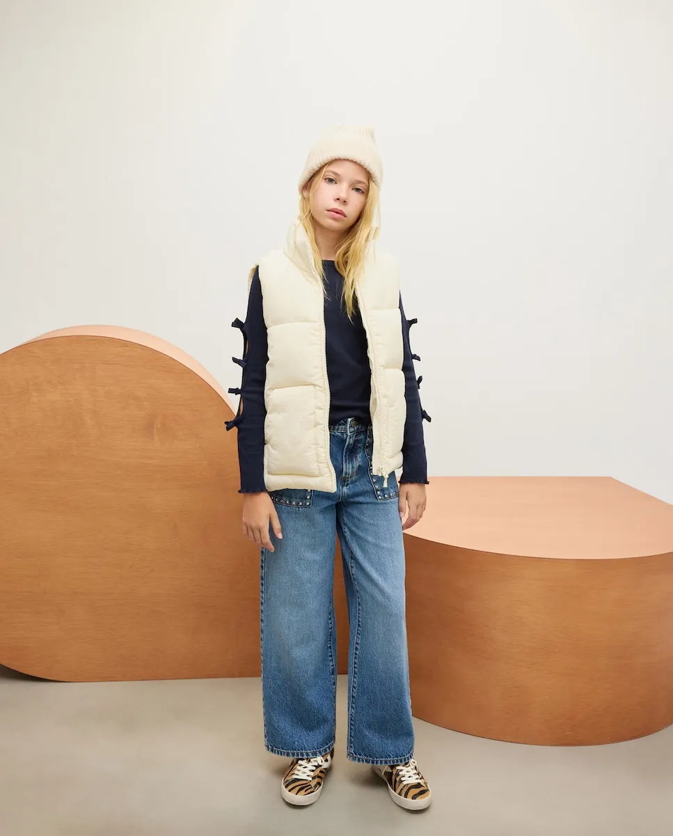 Однотонный жилет оверсайз с подкладкой для девочек Kids El Corte Inglés, экрю
Однотонный жилет оверсайз с подкладкой для девочек Kids El Corte Inglés, экрю