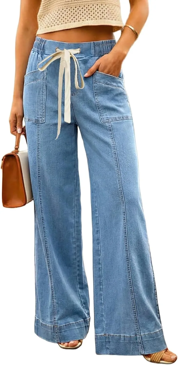 SHEWIN женские джинсы wide leg с высокой посадкой и эффектом tummy control
SHEWIN женские джинсы wide leg с высокой посадкой и эффектом tummy control