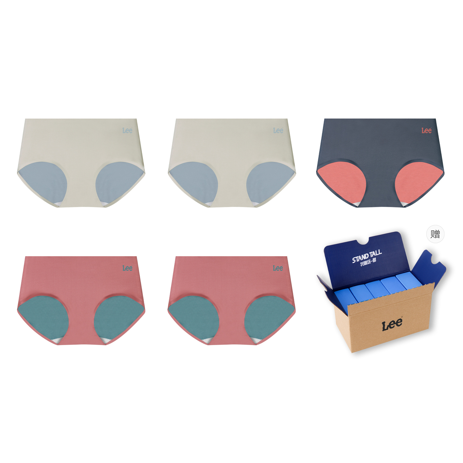 Lee Подарочный набор женского белья 5 пар
Lee Подарочный набор женского белья 5 пар