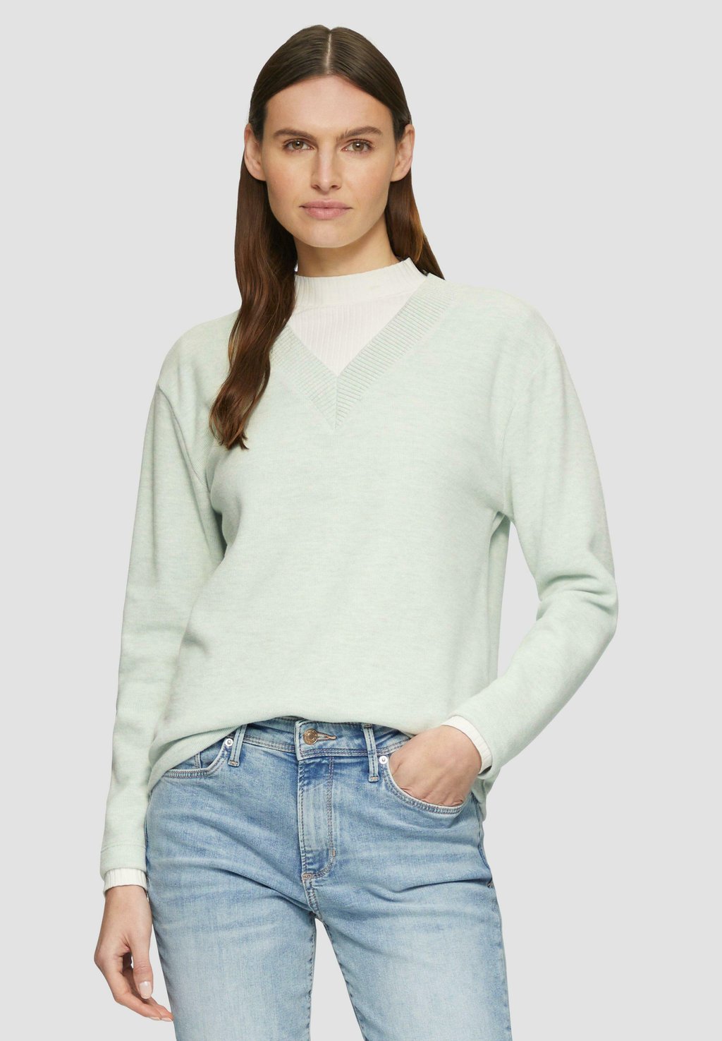 Джемпер V-AUSSCHNITT s.Oliver, бирюзовый
Джемпер V-AUSSCHNITT s.Oliver, бирюзовый