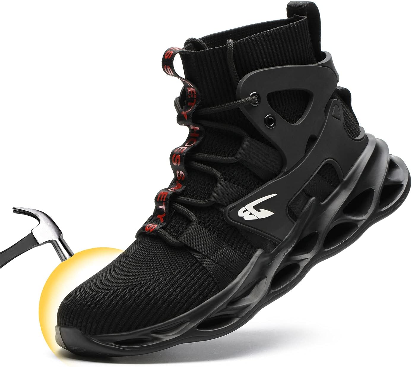 Дышащие вязаные защитные кроссовки U-lite для мужчин и женщин, мягкие, противоскользящие, ударопрочные, проколостойкие, неразрушимые промышленные строительные кроссовки, черный
Дышащие вязаные защитные кроссовки U-lite для мужчин и женщин, мягкие, противоскользящие, ударопрочные, проколостойкие, неразрушимые промышленные строительные кроссовки, черный