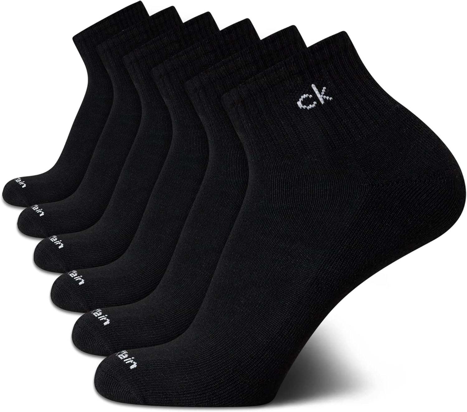 Мужские носки Calvin Klein Quarter - 6 пар мягких мини-носков для мужчин, идеально подходят для бега, занятий спортом и пешего туризма., Solid Black
Мужские носки Calvin Klein Quarter - 6 пар мягких мини-носков для мужчин, идеально подходят для бега, занятий спортом и пешего туризма., Solid Black